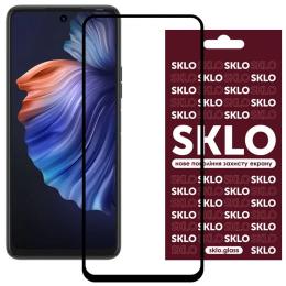 Захисне скло SKLO 3D (full glue) для TECNO Camon 18 / Camon 18P Black
