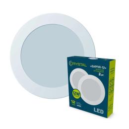 Світлодіодний світильник Crystal SAPFIR M 12W 6500K (DNL-027) світлодіодний вбудований круглий