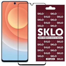 Захисне скло SKLO 3D (full glue) для TECNO Pop 5 LTE Black