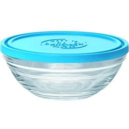 Харчовий контейнер DURALEX Rond (Lys) 9064AM12 з синьою кришкою 310 мл 12 см
