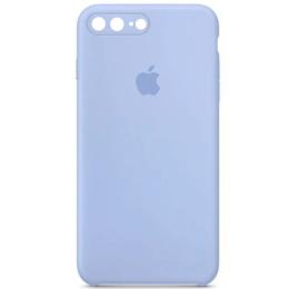 Чохол-накладка EpiK Silicone Case Square Full Camera Protective (AA) для Apple iPhone 7 plus/8 Lilac Blue