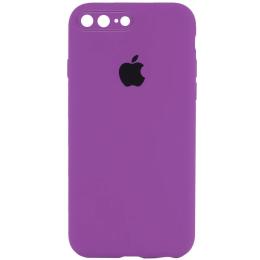 Чохол-накладка EpiK Silicone Case Square Full Camera Protective (AA) для Apple iPhone 7 plus/8 Grape