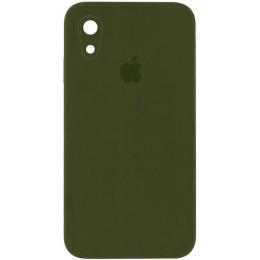 Чохол-накладка EpiK Silicone Case Square Full Camera Protective (AA) для Apple iPhone XR Dark Olive