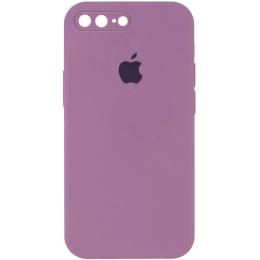 Чохол-накладка EpiK Silicone Case Square Full Camera Protective (AA) для Apple iPhone 7 plus/8 Lilac Pride