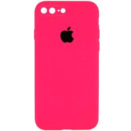 Чохол-накладка EpiK Silicone Case Square Full Camera Protective (AA) для Apple iPhone 7 plus/8 Barbie Pink