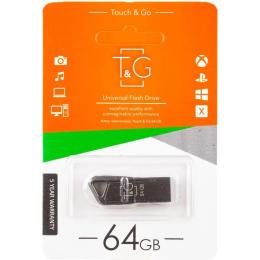 Флеш память T&amp;G 114 Metal Series 64GB Black