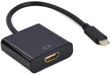 Перехідник Cablexpert USB Type-C (тато) - HDMI (мама), 0.15 м Black (A-CM-HDMIF-03)