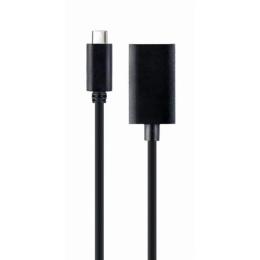 Відео-кабель Cablexpert A-CM-DPF-02 USB Type-C(тато) - DisplayPort(тато), 0.15 m Black