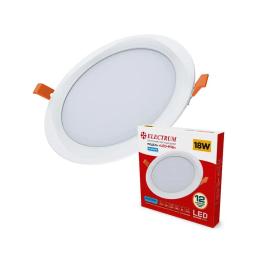 Світлодіодний світильник Electrum LEO M 18W 4000K (B-LD-1958) вбудований світлодіодний круглий