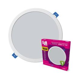 Світлодіодний світильник ELM Disk V 15W 4000K (26-0086) вбудований світлодіодний круглий