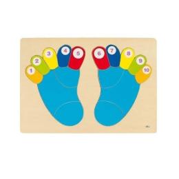 Пазл goki Ніжки 57876G вкладиш