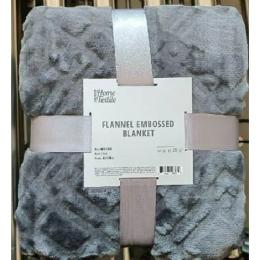 Плед Ardesto Embossed, 200х220 см Gray 100% поліестер (ART0304EB)