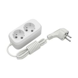 Мережевий фільтр Electrum (ABS) C-ES-1789 блоковий, 2 гнізда 5м із заземленням