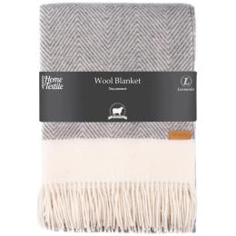 Плед Ardesto Leonardo Bianco, 140x200 см Gray 100% вовна (ART0502LB)