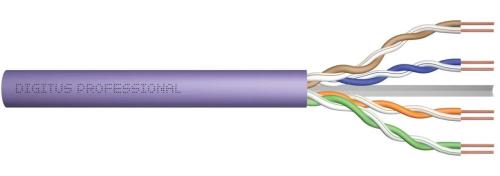 Вита пара Digitus CAT 6 U-UTP, 100m, AWG 23/1, LSZH-1 Purple