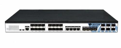 Світч BDCOM EPON OLT P3600-16E (EPON OLT 16xPON, 4x1G RJ45, 4x1G SFP, 6x10G/1G SF