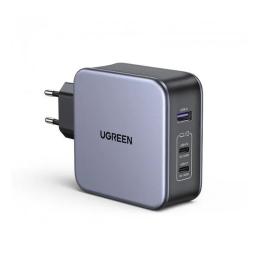 Мережевий зарядний пристрій для телефона Ugreen GaN Fast Charger 140W CD289 Gray (90549)