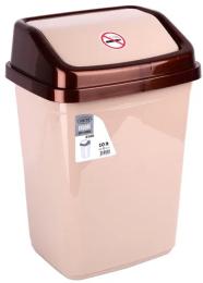 Кошик для сміття Violet House 0100 Cappucino з кришкою 10л