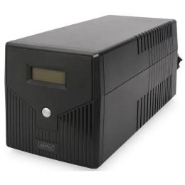 Джерело безперебійного живлення Digitus Line-Interactive DN-170074 Black 1000VA/600W LCD 4xSchuko RJ45
