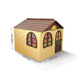 Дитячий ігровий будиночок Doloni 02550/2 пластиковий зі шторками