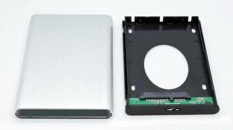 Кишеня-адаптер для диска HQ-Tech HDD-25SU3-A2 Silver SATA, USB3.0, Screwless, 2.5