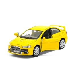 Колекційна модель Kinsmart MITSUBISHI LANCER EVOLUTION X KT5329W Yellow 1:36