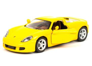 Колекційна модель Kinsmart Porsche Carrera GT KT5081W Yellow інерційна