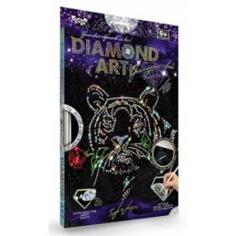 Набір для творчості Danko Toys DAR-01 DIAMOND ART (Тигр з трояндою)