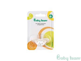 Пустушка силіконова ортодонтична Baby Team 3011 Beige