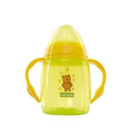 Поїльник Baby Team 5003P 250 мл з силіконовим спаутом і ручками