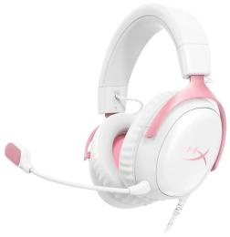 Накладні навушники HyperX Cloud III White Pink (9W1Q4AA) (Вживаний)