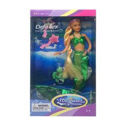 Лялька Defa 20983 Green русалка змінює колір волосся