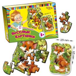 Настільна гра Мастер MKM0335 Веселі картинки. Лисеня 12 пазлів
