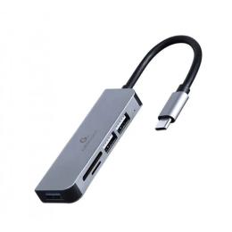 USB-хаб Cablexpert UHB-CM-CRU3P1U2P2-01 Gray