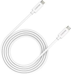 Дата-кабель Canyon UC-42 USB Type C (тато) - USB Type C (тато), 2 m White (CNS-USBC42W)