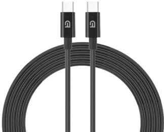 Дата-кабель ArmorStandart ABMM093B USB-C (тато) USB-C Cable 1 м Black (ARM64289)