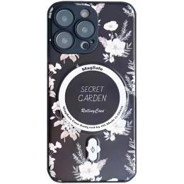 Чохол-накладка EpiK Secret Garden with MagSafe для Apple iPhone 15 Pro (6.1) Black