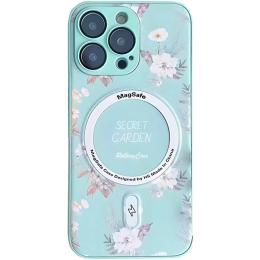 Чохол-накладка EpiK Secret Garden with MagSafe для Apple iPhone 15 Pro (6.1) Mint