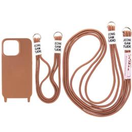 Чохол-накладка EpiK TPU two straps California для iPhone 13 Pro Brown