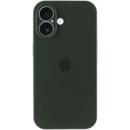 Чохол-накладка EpiK Silicone Case Full Camera Protective (AA) для Apple iPhone 16 (6.1) Cyprus Green