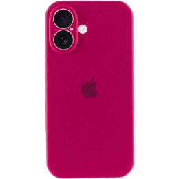 Чохол-накладка EpiK Silicone Case Full Camera Protective (AA) для Apple iPhone 16 (6.1) Rose Red