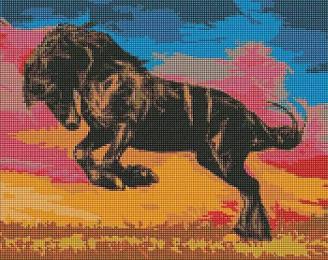 Алмазна мозаїка Ідейка AMO7354 Величний мустанг 40х50см