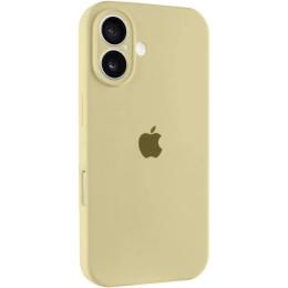 Чохол-накладка EpiK Silicone Case Full Camera Protective (AA) для Apple iPhone 16 (6.1) Mellow Yellow