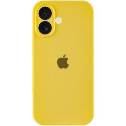 Чохол-накладка EpiK Silicone Case Full Camera Protective (AA) для Apple iPhone 16 (6.1) Yellow