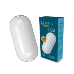 Світлодіодний світильник Crystal 24W IP 54 OPAL (DNL-032) настінний світлодіодний