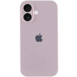 Чохол-накладка EpiK Silicone Case Full Camera Protective (AA) для Apple iPhone 16 (6.1) Chalk Pink