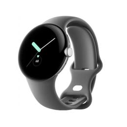 Смарт-годинник Google Pixel Watch LTE Polished Silver Case/Charcoal Active Band