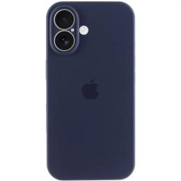 Чохол-накладка EpiK Silicone Case Full Camera Protective (AA) для Apple iPhone 16 (6.1) Midnight Blue
