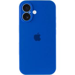 Чохол-накладка EpiK Silicone Case Full Camera Protective (AA) для Apple iPhone 16 (6.1) Capri Blue
