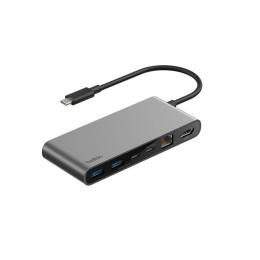 USB-хаб Belkin USB-C 8в1 Ethernet Multiport Dock Space Gray (INC024HQSGY)